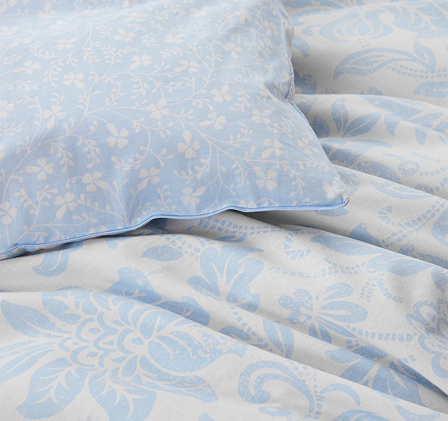 Percy Quilt Cover Set Range Sky Blue - Image 2