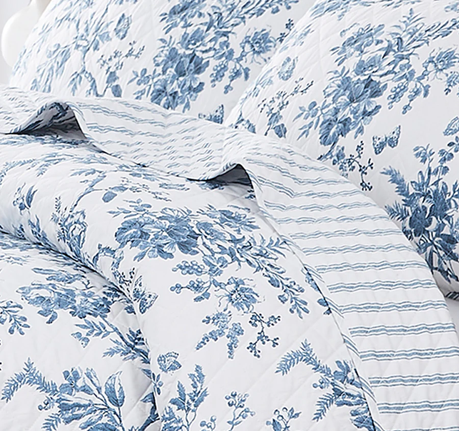 Walled Garden Coverlet Set Midnight Blue - Image 2