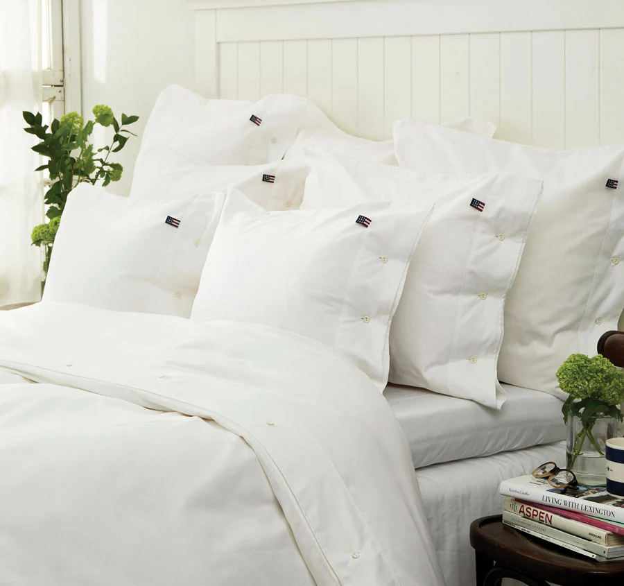 American Pin Point Oxford Quilt Cover Set Range White - Image 3
