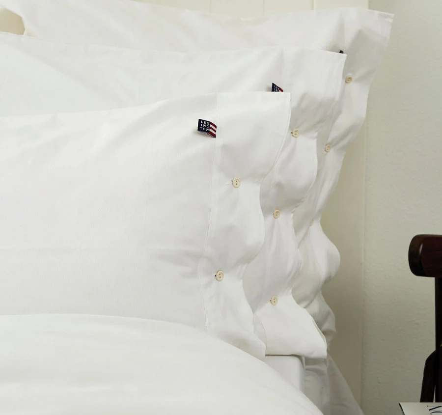 American Pin Point Oxford Quilt Cover Set Range White - Image 5