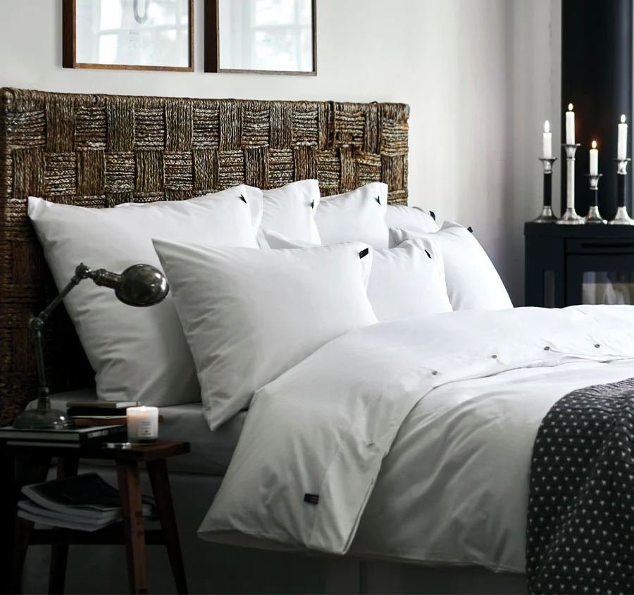 American Pin Point Oxford Quilt Cover Set Range White - Image 7