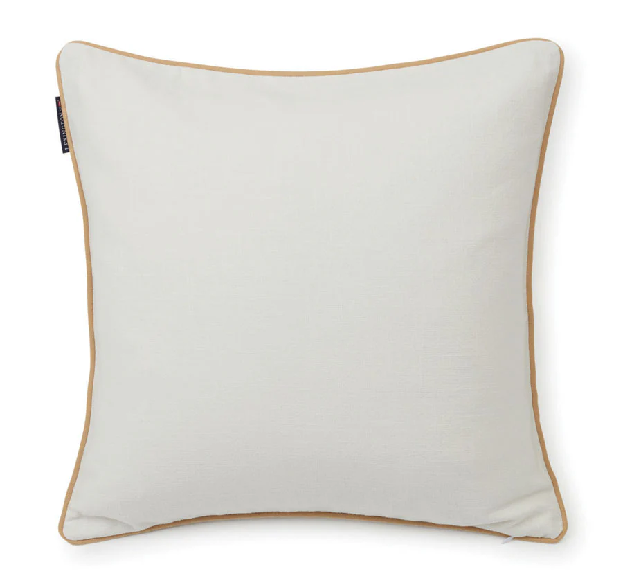 Good Life 50x50cm Filled Cushion White and Coral - Image 4