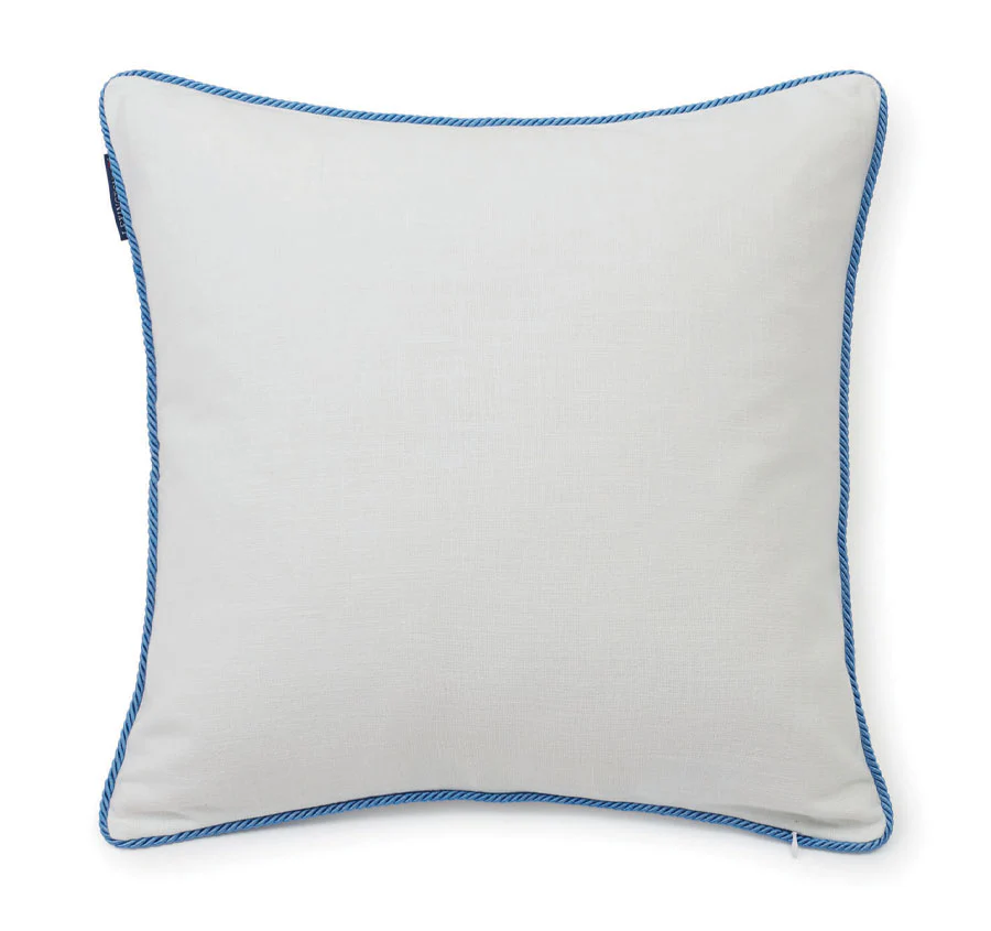 Sea Shell 50x50cm Filled Cushion White and Blue - Image 4