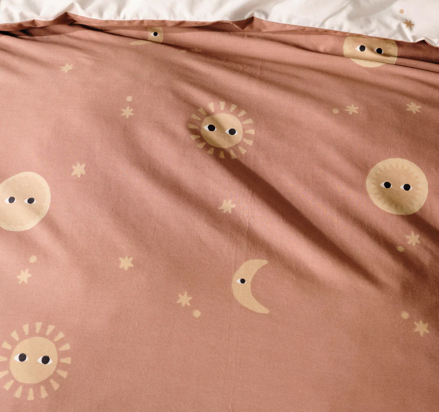 Happy Cosmos Quilt Cover Set Range Clay - Image 2