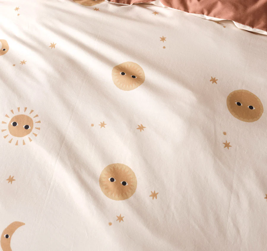 Happy Cosmos Quilt Cover Set Range Clay - Image 3
