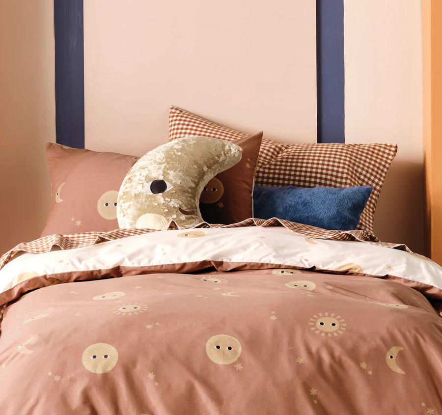 Happy Cosmos Quilt Cover Set Range Clay - Image 5