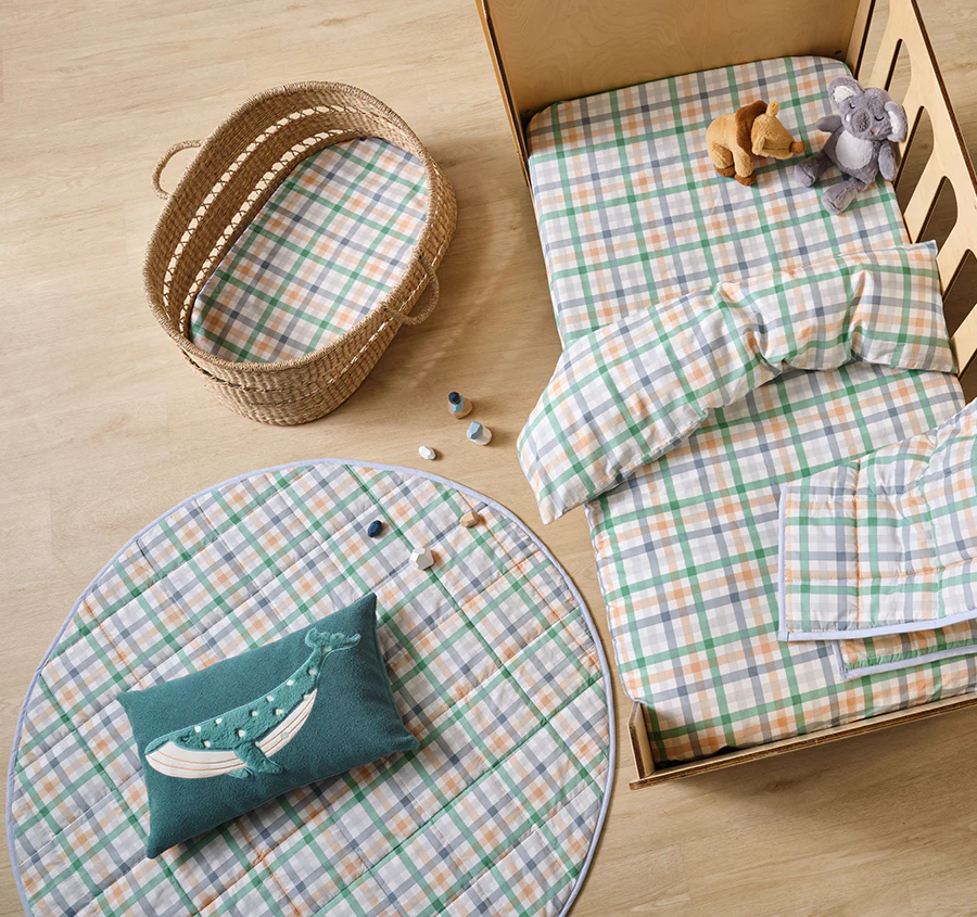 Playground 2 Piece Cot Fitted Sheets Green - Image 3