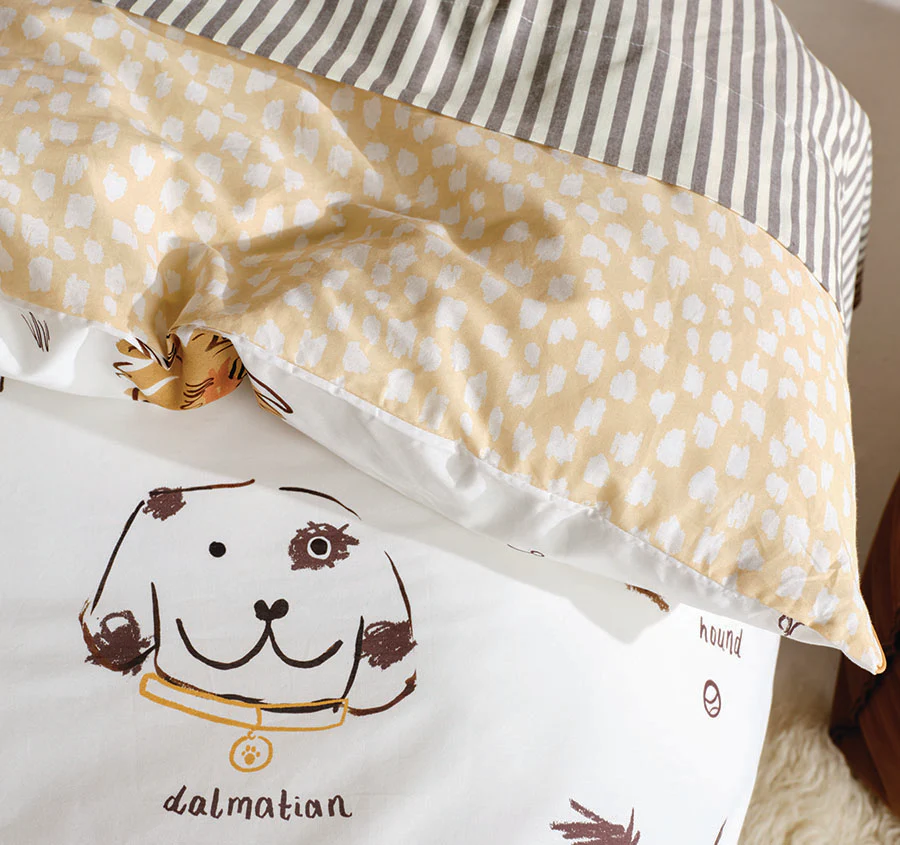 Woof Woof Quilt Cover Set Range White - Image 5
