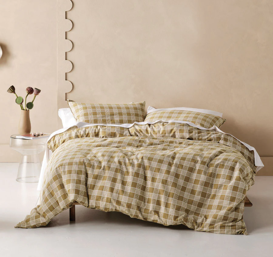 Barnett Printed Flannelette Cotton Quilt Cover Set Range Dijon