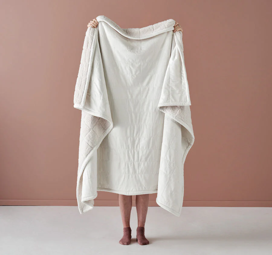 Bray 150x200cm Throw Rug Ivory