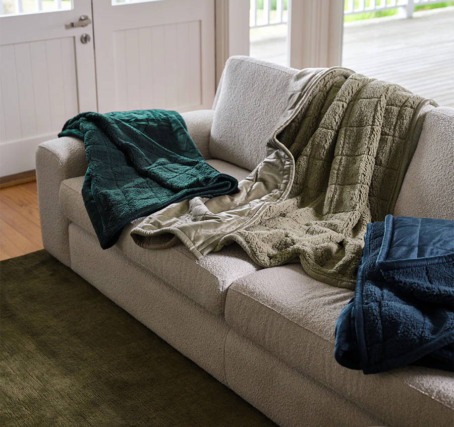Bray 150x200cm Throw Rug Navy - Image 3