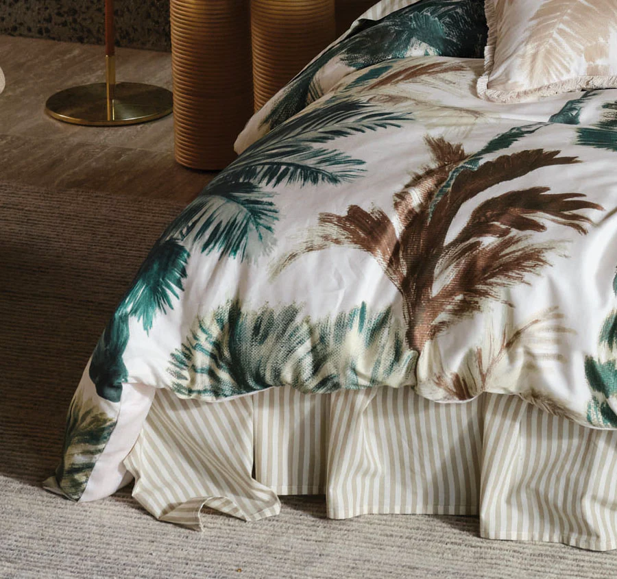 Cynthia Quilt Cover Set Range Teal - Image 3