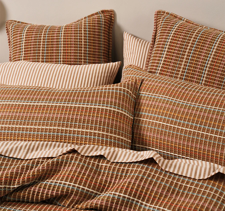 Dana Quilt Cover Set Range Cinnamon - Image 4