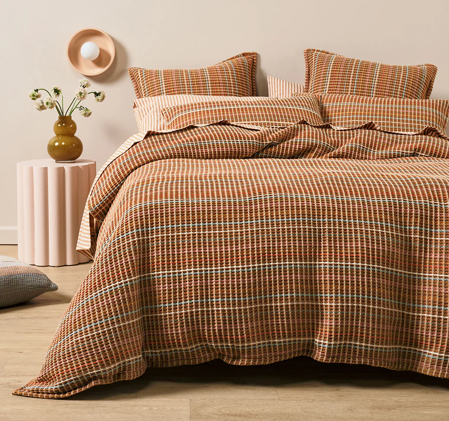 Dana Quilt Cover Set Range Cinnamon - Image 5
