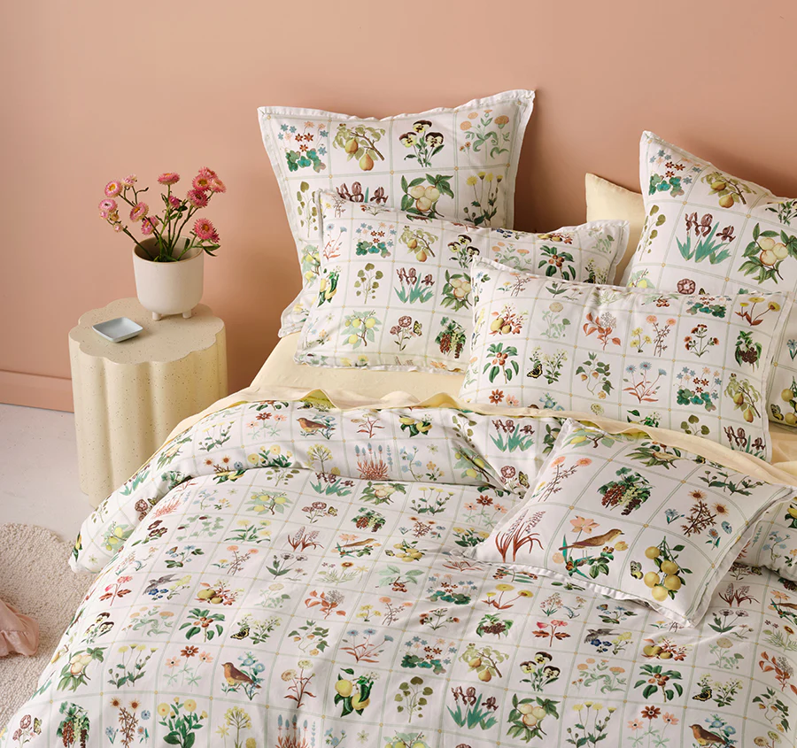 Garden Bed Quilt Cover Set Range Vanilla - Image 6