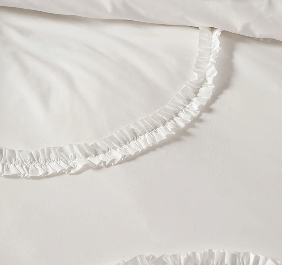 Gianna Quilt Cover Set Range White - Image 2