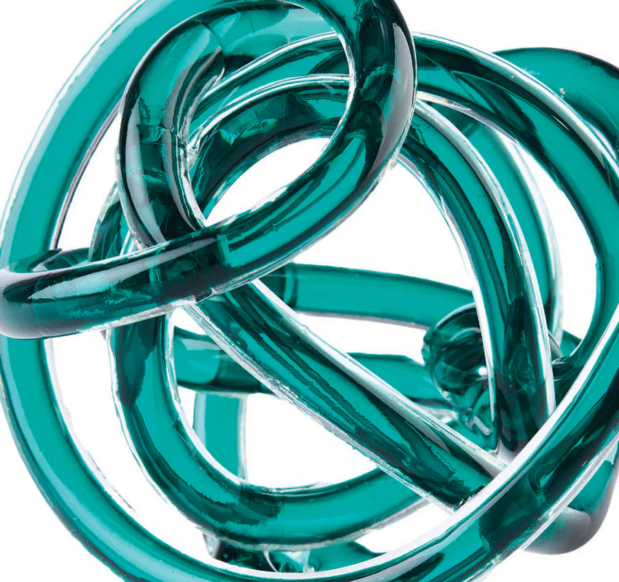 Glass Knots 12cm Décor Jade - Image 2