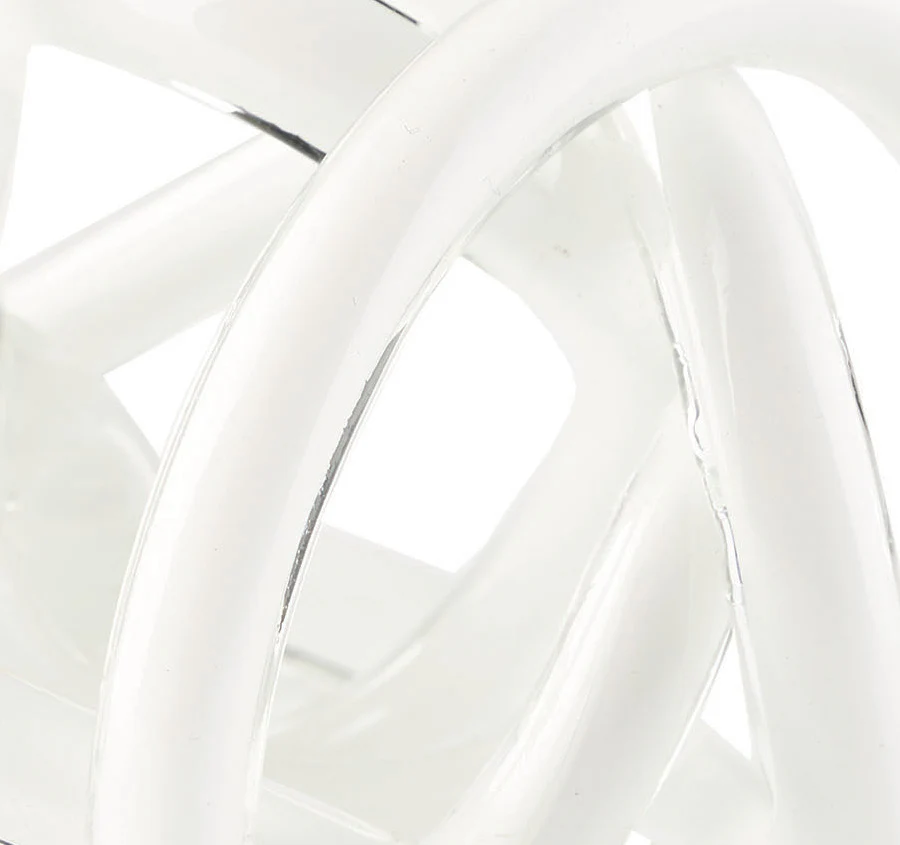 Glass Knots 12cm Décor White - Image 2