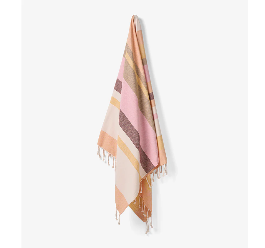 Hammam 100x180cm Beach Towel Aireys Pink - Image 3
