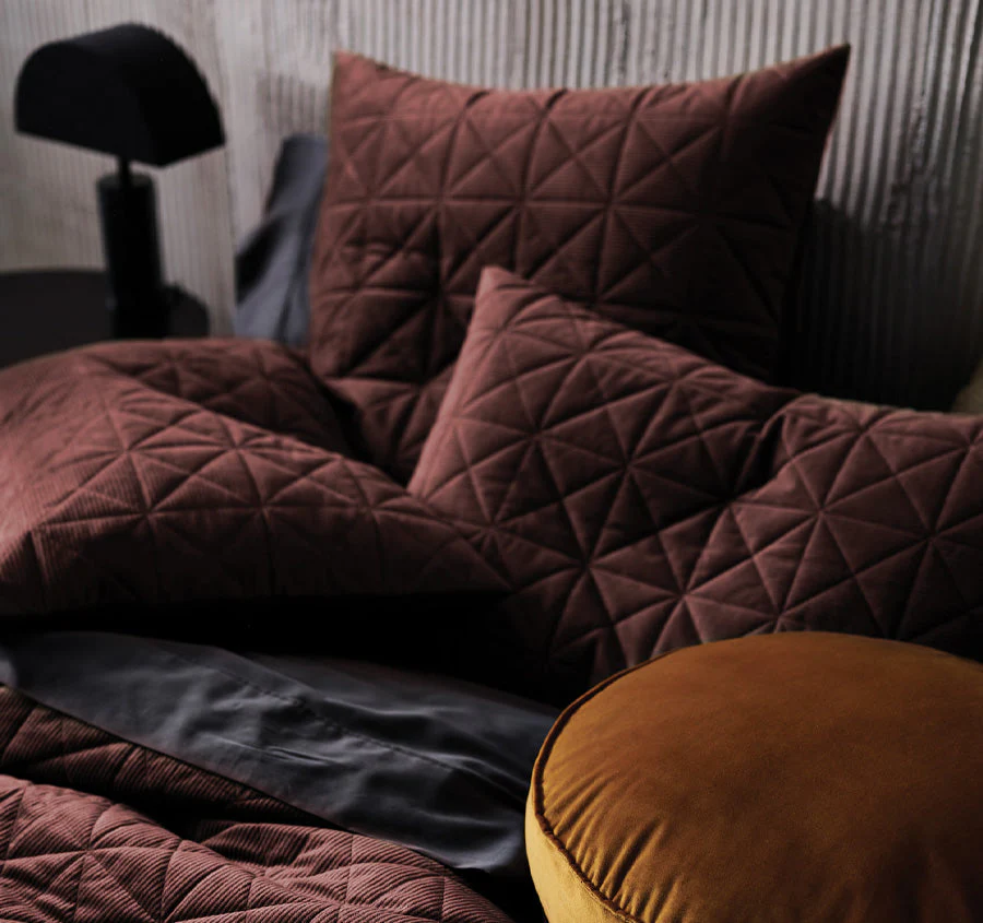 Heath Quilt Cover Set Range Chocolate - Image 5