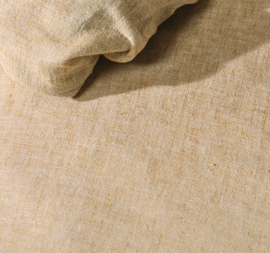 Hemp Triblend Quilt Cover Set Range Ochre - Image 2