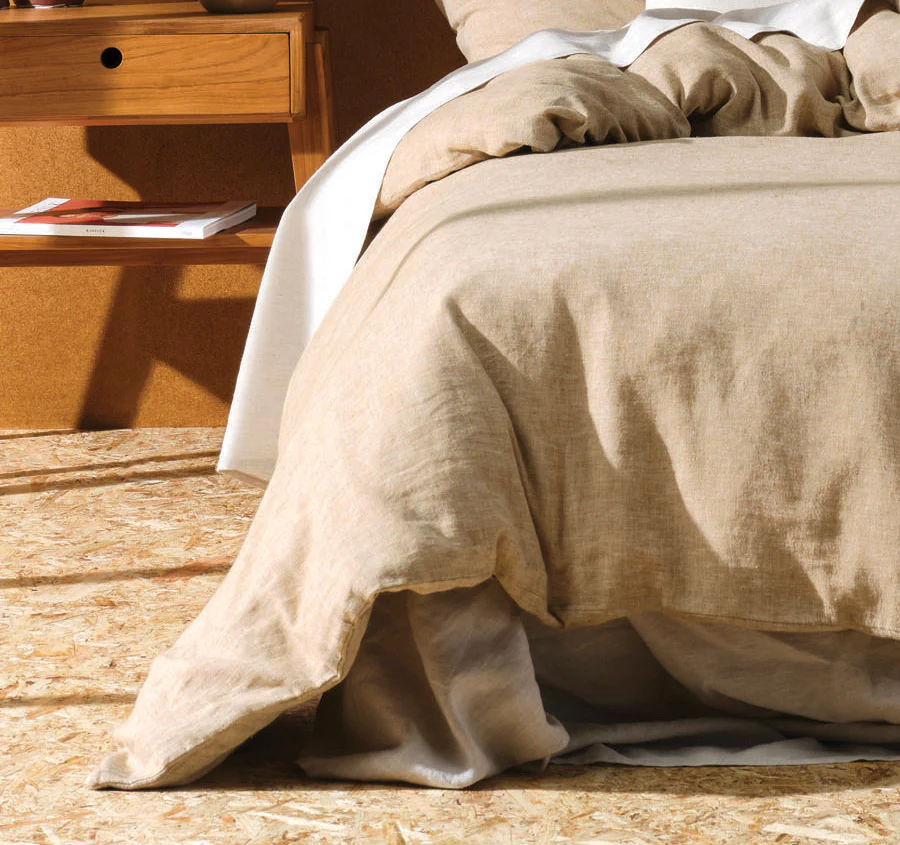 Hemp Triblend Quilt Cover Set Range Ochre - Image 3