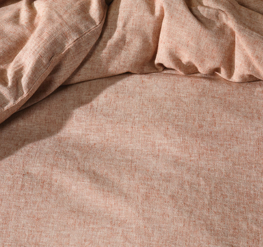 Hemp Triblend Quilt Cover Set Range Rust - Image 2