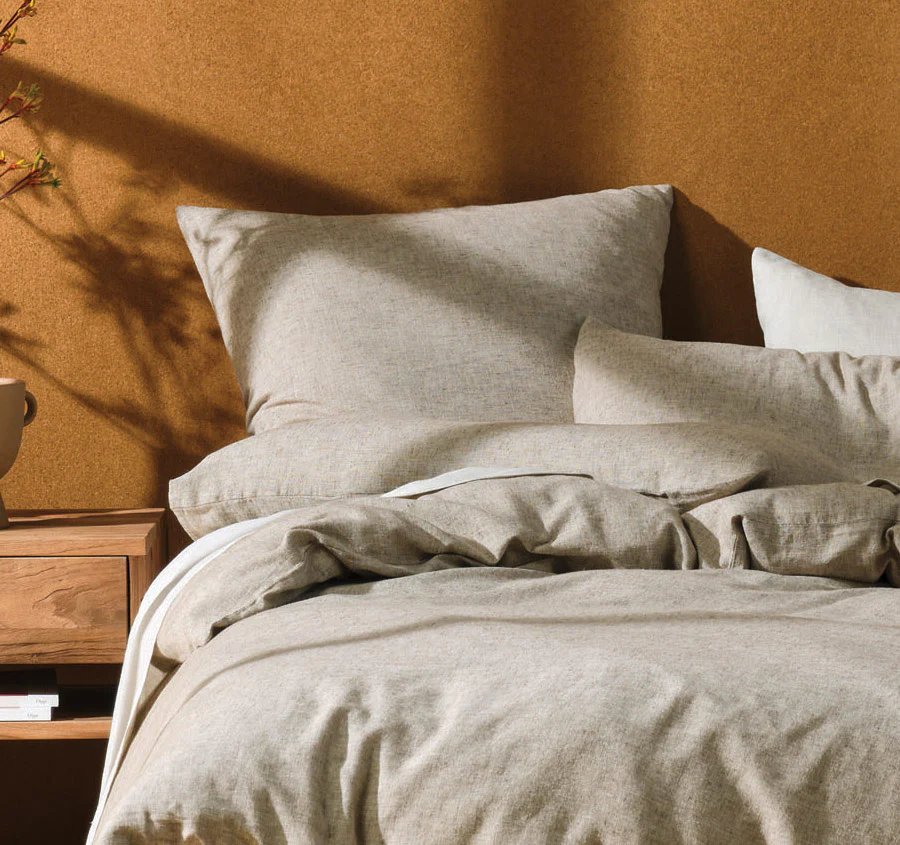 Hemp Triblend Quilt Cover Set Range Walnut - Image 4