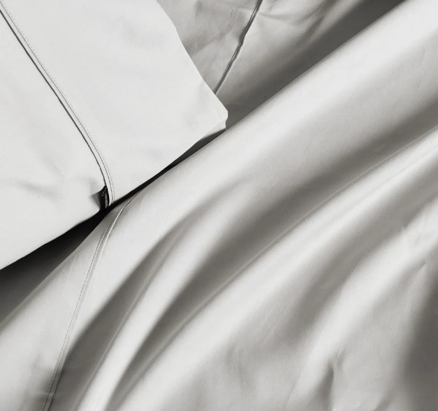 Hotel Augusta 500THC Cotton Sateen Mega Sheet Set Range Grey - Image 2