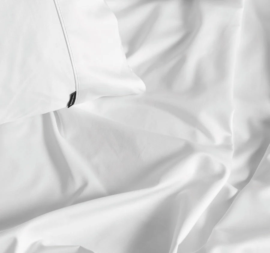 Hotel Augusta 500THC Cotton Sateen Mega Sheet Set Range White - Image 2