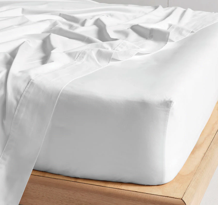 Hotel Augusta 500THC Cotton Sateen Mega Sheet Set Range White - Image 3