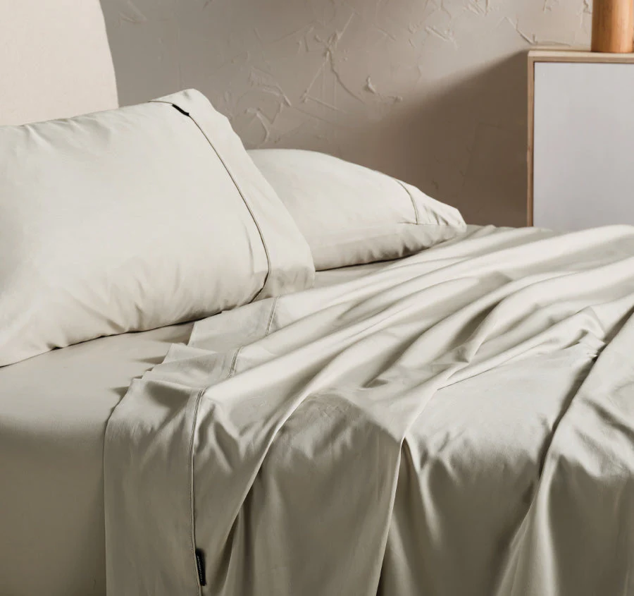 Hotel Augusta 500THC Cotton Sateen Standard Pillowcase Taupe - Image 3