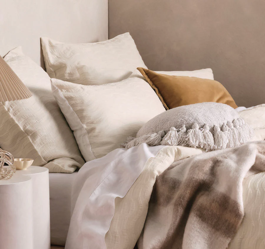 Klee Quilt Cover Set Range Vanilla - Image 4