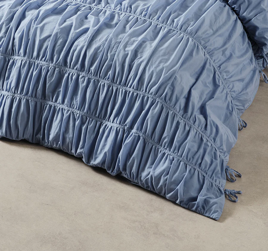 Layla Quilt Cover Set Range Bluebell - Image 3