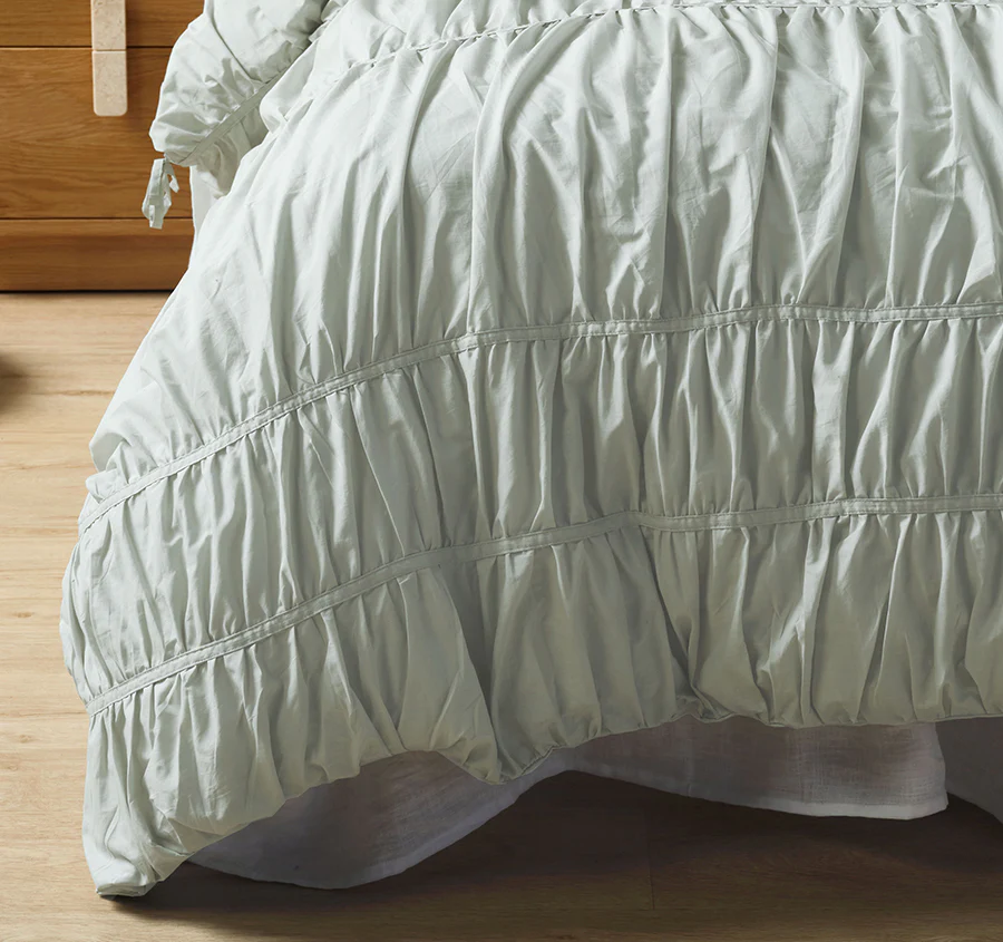 Layla Quilt Cover Set Range Seafoam - Image 3