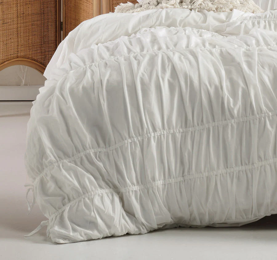 Layla Quilt Cover Set Range White - Image 3