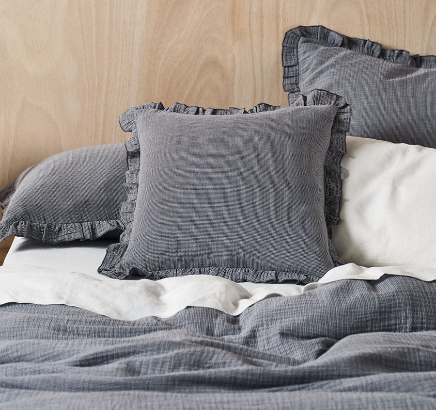 Lucy 48x48cm Filled Cushion Navy - Image 3