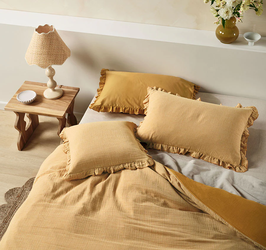 Lucy 48x48cm Filled Cushion Saffron - Image 3