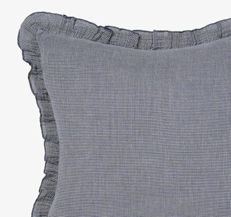 Lucy European Pillowcase Navy - Image 2