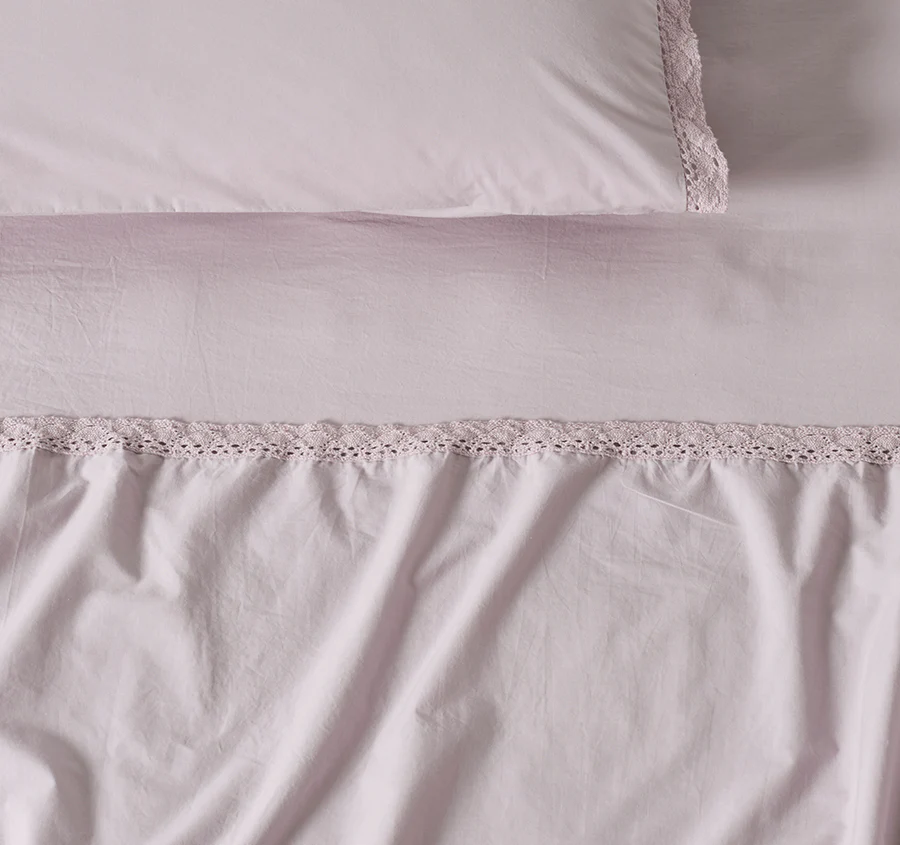 Marion 250TC Organic Cotton Mega Sheet Set Range Lavender - Image 2