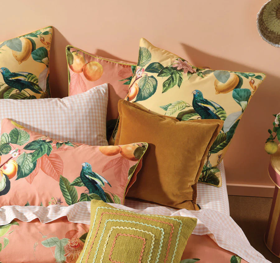 Marisol Quilt Cover Set Range Guava - Image 4