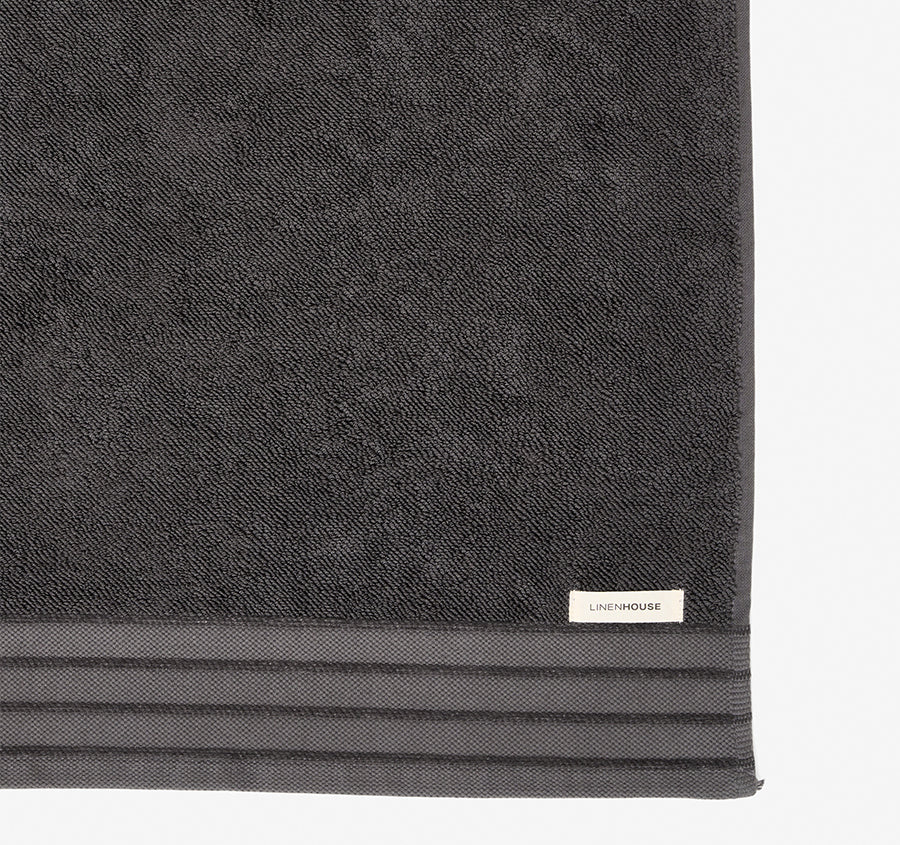 Marley 600GSM Cotton Bath Towel Range Charcoal - Image 2