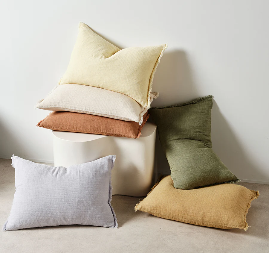 Maya 40x60cm Filled Cushion Butter - Image 5
