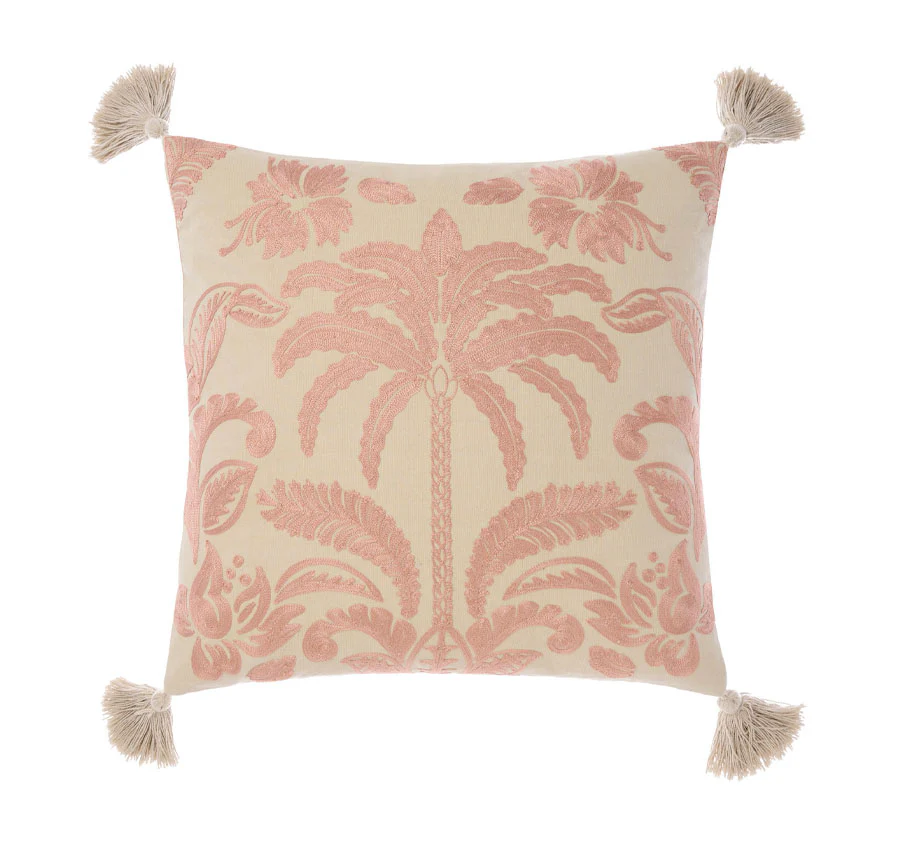 Messina 45x45cm Filled Cushion Pink Clay