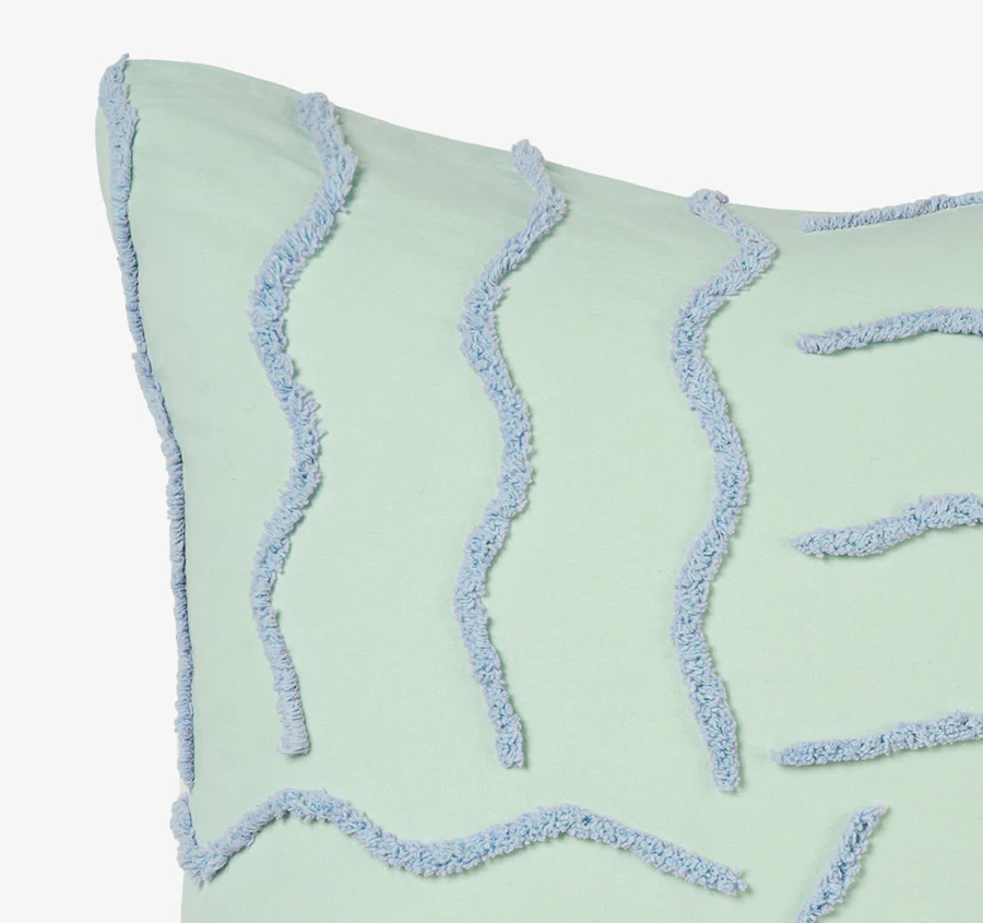 Metung European Pillowcase Mint - Image 2