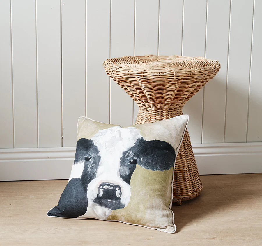 Milawa 48x48cm Filled Cushion Cow - Image 3