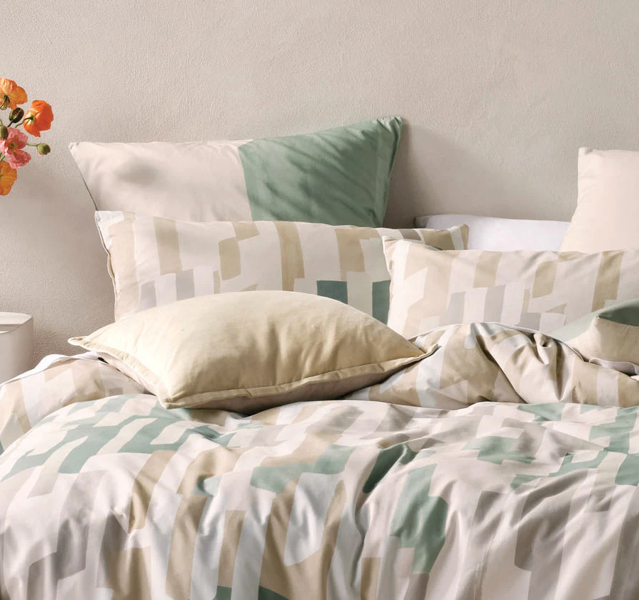 Mollendo Quilt Cover Set Range Green - Image 4