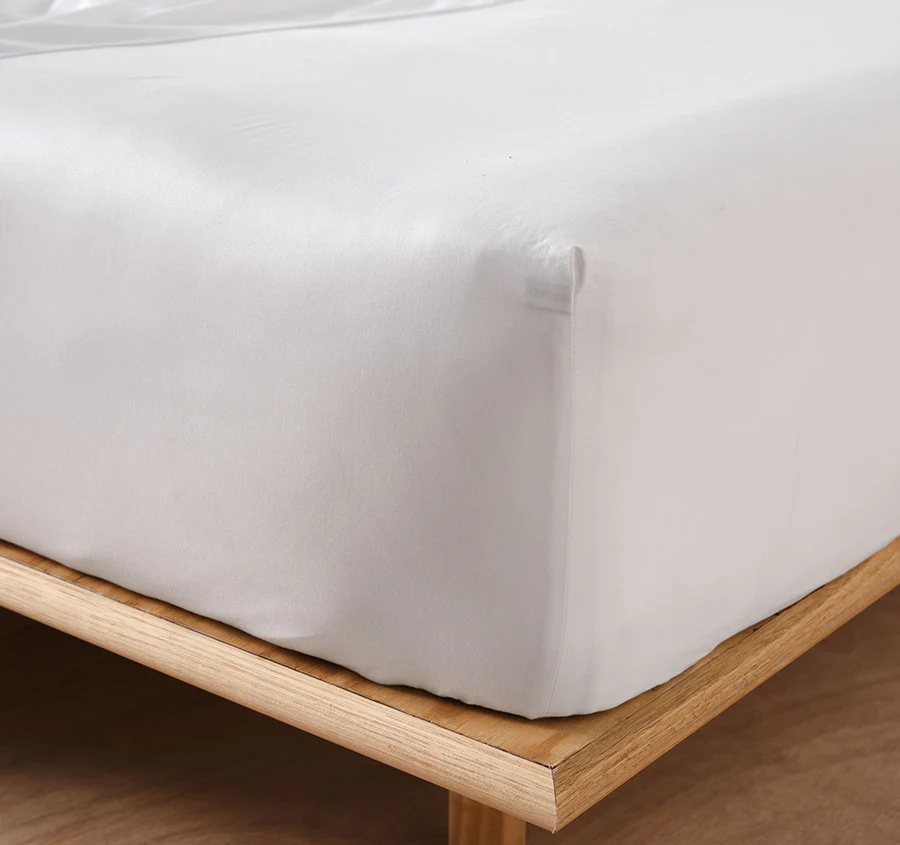 Nara 400THC Bamboo Cotton Mega Fitted Sheet Range White - Image 2