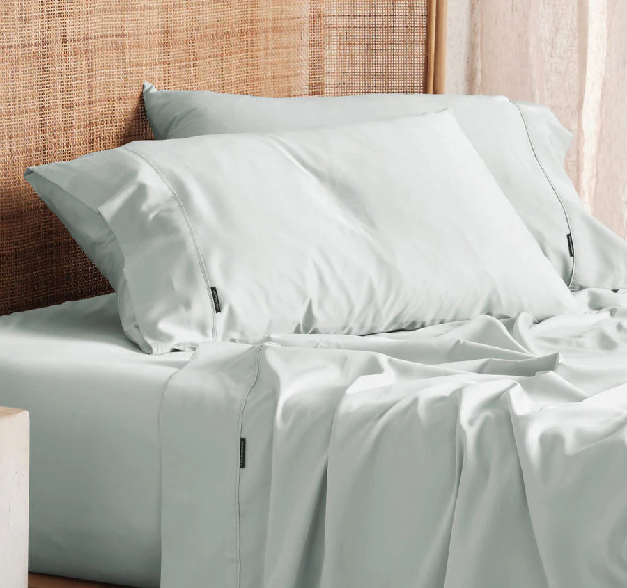 Nara 400THC Bamboo Cotton Mega Sheet Set Range Sky - Image 3