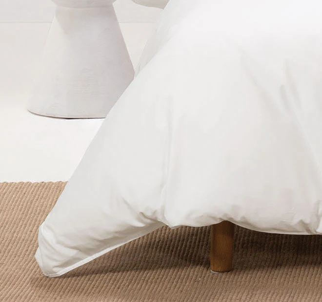 Nara 400THC Bamboo Cotton Quilt Cover Set Range White - Image 3